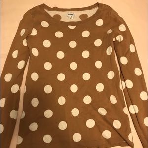 Old navy polka dot sweater